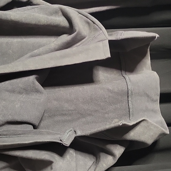 Mudd Jrs Large Distressed Front Tie Sweater Long Sleeve Top Gray Brown - Picture 5 of 9